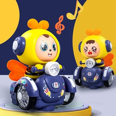 360 ROTATING CARTOON BEE TRANSFORM EXPRESSION TOY